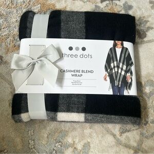 NWT Three Dots Cashmere Blend Wrap